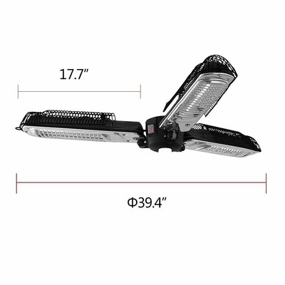 ART TO REAL Electric Patio Parasol Umbrella Heater Folding Outdoor Electric I...