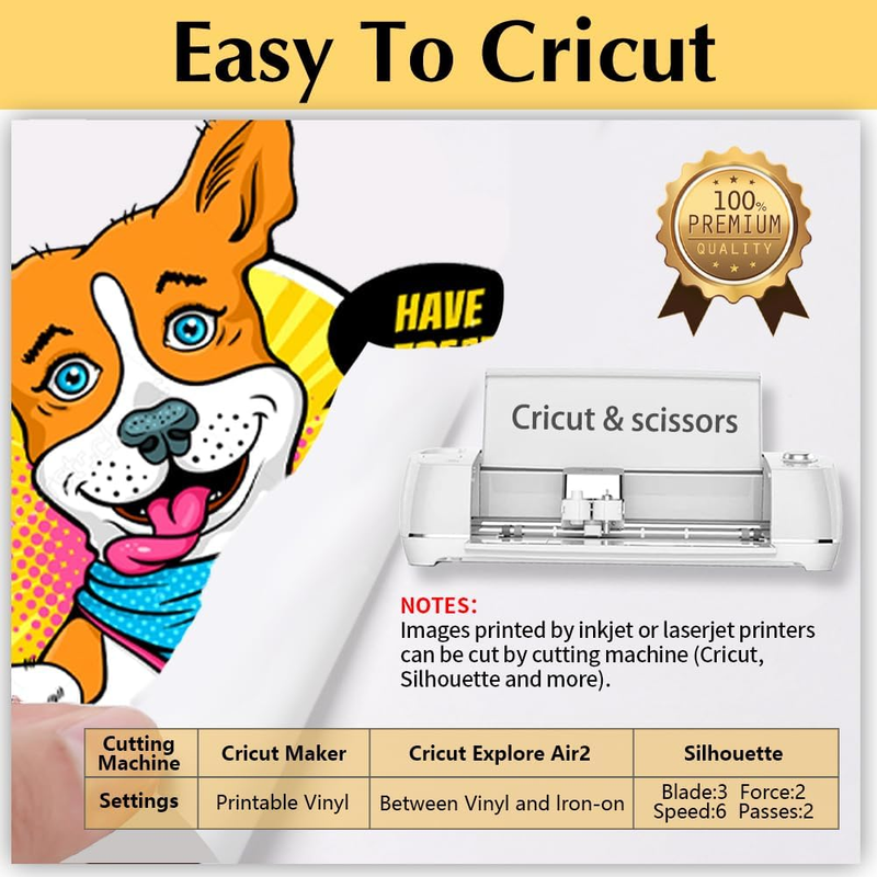 Iron on Heat Transfer Paper for Light T Shirts (10 Sheets 8.5x11", 3.0) Printabl