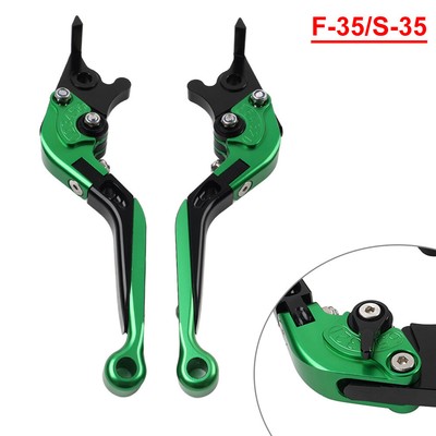 Grün Klappbare Kupplungshebel Bremshebel für Suzuki GSXR600/750 2006-10 GSXR1000