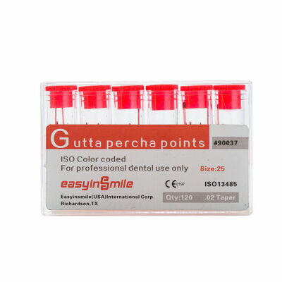 Gutta Percha Points .02/.04/.06 Taper for Dental Root Canal Endodontic Treatment