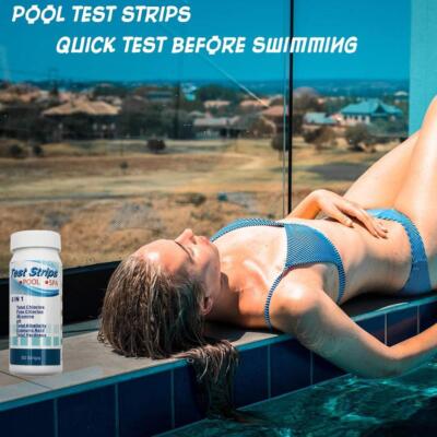 50x Chlorine Dip Test Strips Hot Tub SPA Swimming Pool Tester PH A Paper P9F4