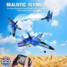 Fremego Su-27 RC Airplane,2.4GHz 2 Channel Remote Control Plane with Gyro Night Lights and 2 Batteries, Easy to Fly for Adults, Beginners and Kids Toy