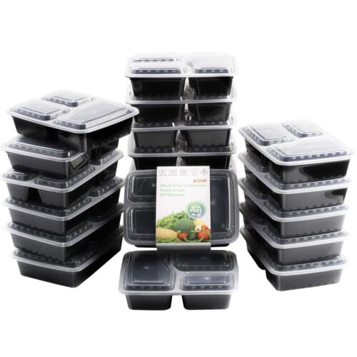 20-60pcs Bento Box Meal Prep Containers Food Containers with Lids Microwavable