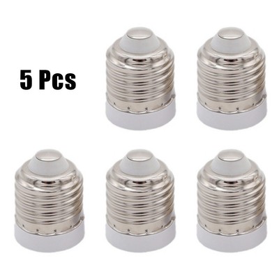 5pcs E27 to E17 Light Bulb Socket Adapters Candelabra Chandelier Converters