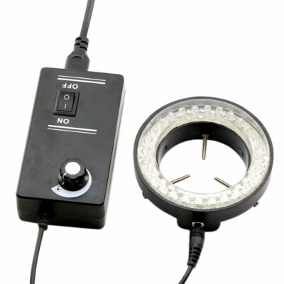60LED Adjustable Ring Light Illuminator Lamp for Stereo Zoom Microscope Tool