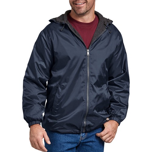 Dickies Men's Jacket Fleece Lined Hooded Nylon Water Resistant Coat 33237