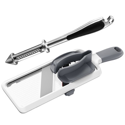 Peeler Slicer Set Food Veggie Chopper Non-Slip Handle Mandolin French Fry Cutter