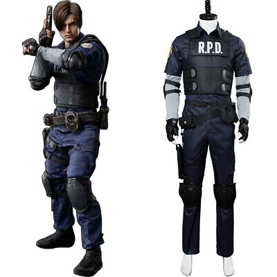 Resident Evil 2 Remake Biohazard Re:2 Leon Scott Kennedy Police Cosplay Costume