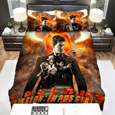 Mission Impossible Fallout 2018 Planet Movie Poster Quilt Duvet Cover Set