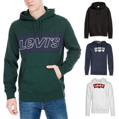 

Мужская толстовка Levis с длинным рукавом и логотипом Levi, повседневный пуловер с капюшоном, толстовка
