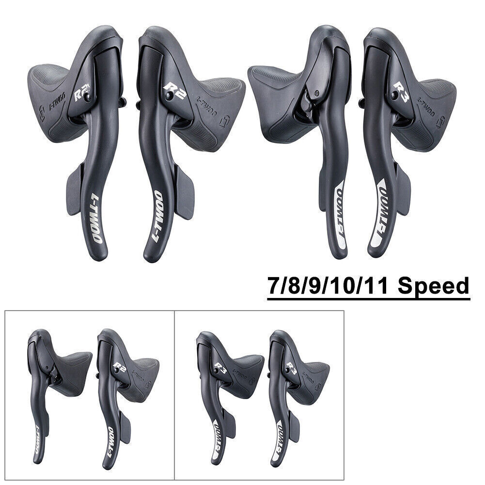 For LTWOO Road Bike Shifter Drop Handlebar 7-11 Speeds Brake Levers Combo Set