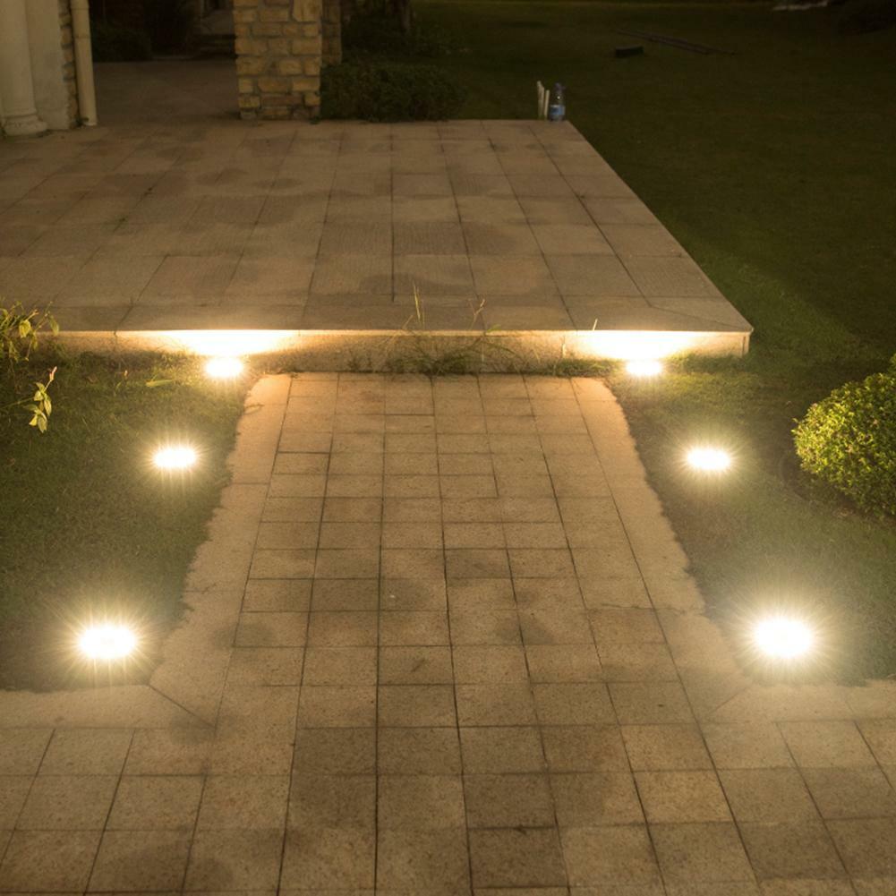 Beleuchtung Solar Powered 8 Led Beleuchtung Vergraben Boden U Licht Fur Pfad Garten Ras De Kabtel Mk