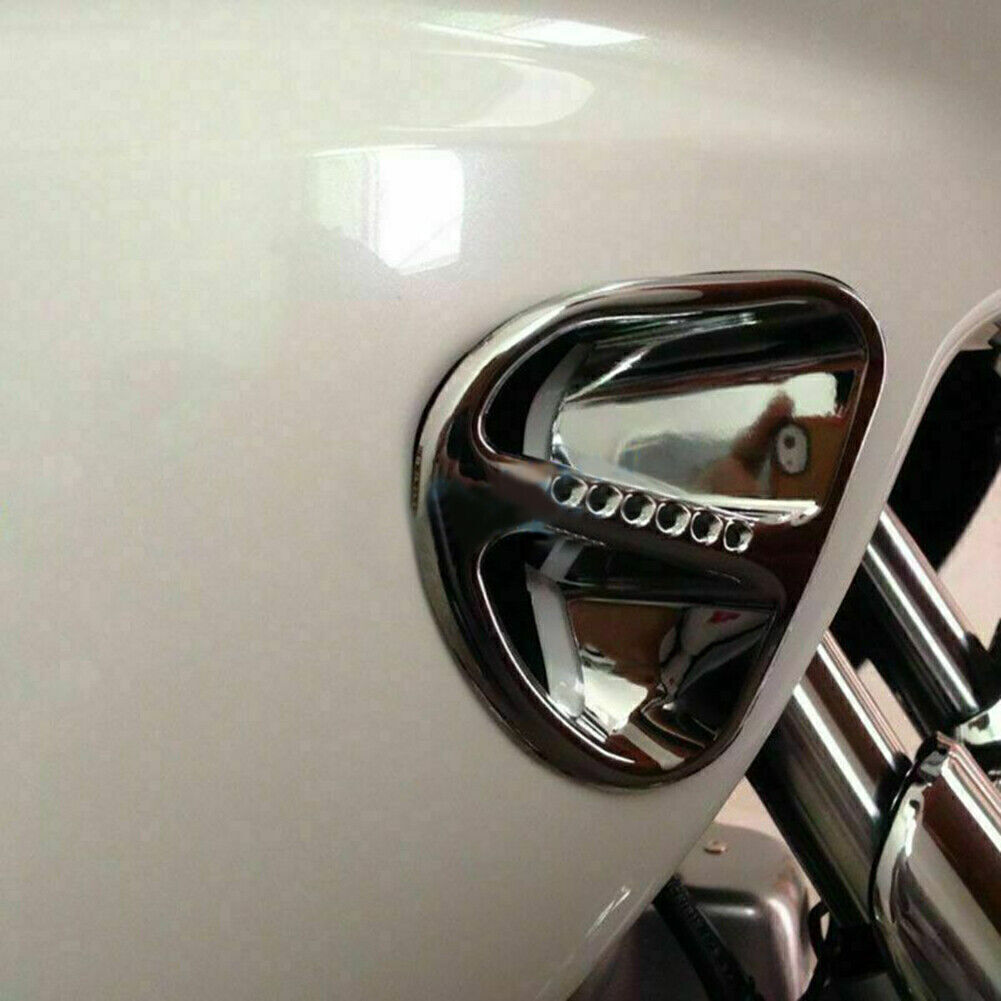 Air Intake Grills Grill Fairing Trim For Honda Goldwing GL1800 2001-2011 Chrome