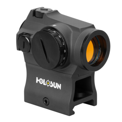 Holosun Micro Red Dot Gold Circle Dot/Rotary Switch, Black (He403rgd)