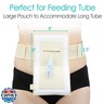 [2 Pack] Feeding Tube Belt, PEG Tube Holder G-Tube Protective Belt Breathable Beige with Slit for G Tube J Tube PEG Tube Supplies, No More Taping The Tube