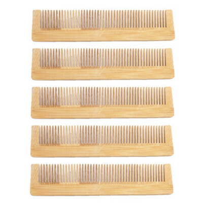 5PCS Anti-static Wood Comb Wooden Comb Wooden Hair Comb for Women USA