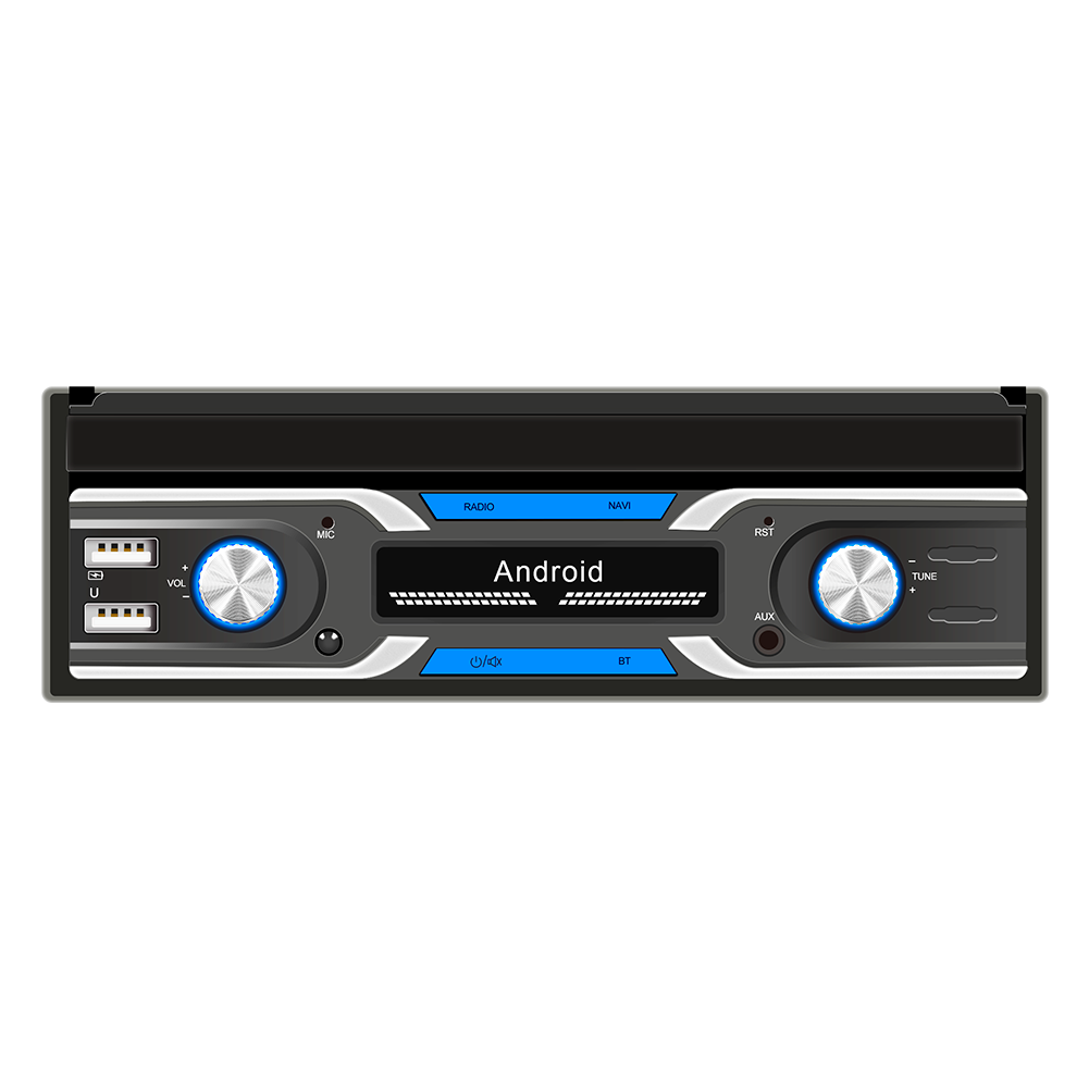 7'' Single 1 Din Android 10 Car Radio GPS WIFI BT Touch Screen Stereo Universal