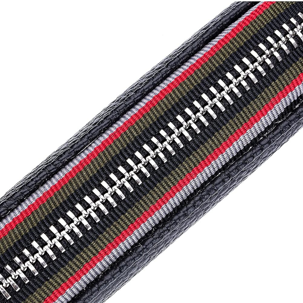 Mens RFID Blocking Leather Bifold Wallet Credit Card ID Holder Zip Around Purse