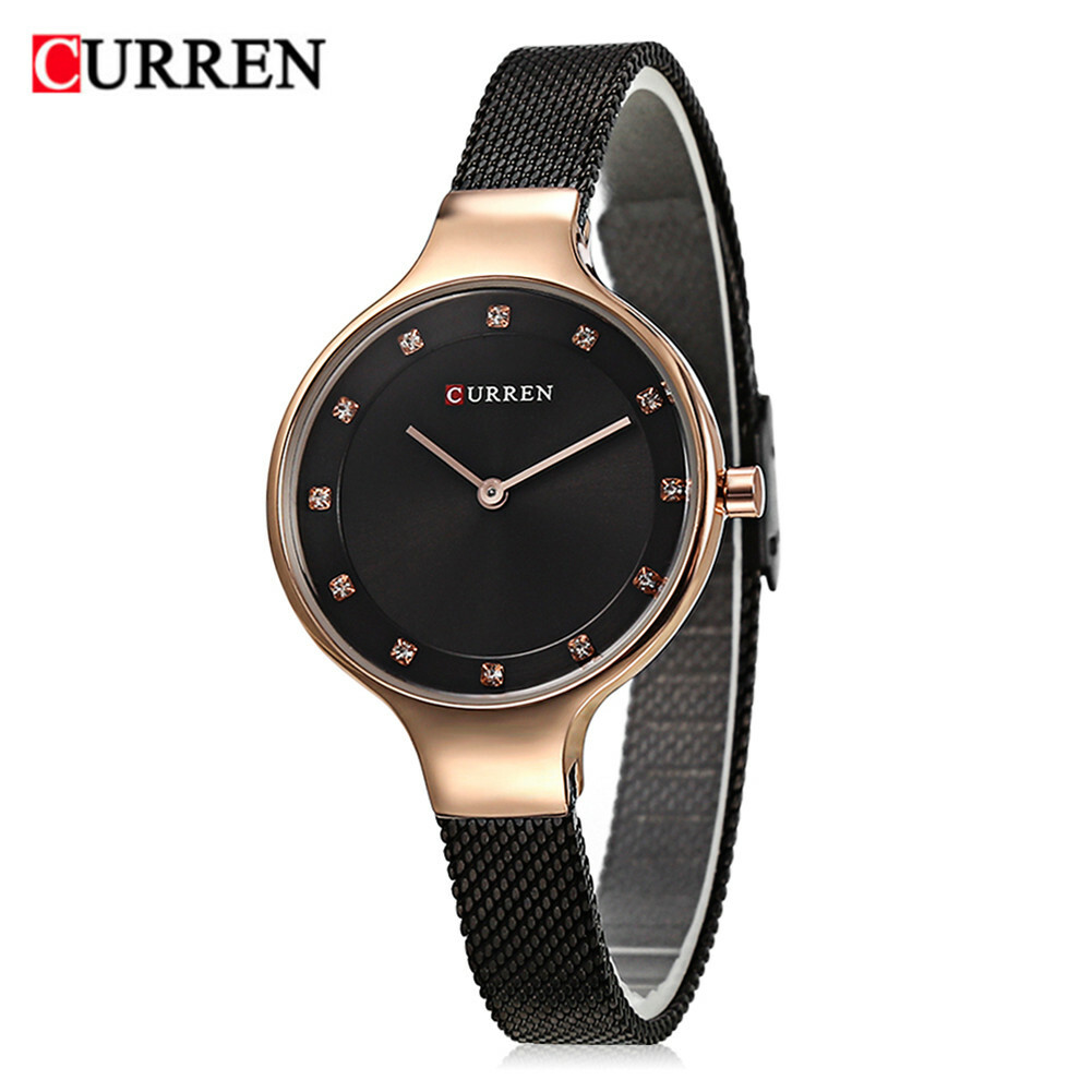 Orologio Da Polso Curren 9008 Donna Analogico Quarzo Moderno Fashion Nero lac