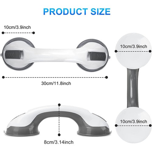 Bath Safety Suction Grip Handle Bathroom Tub Shower Toilet Hand Rail Supporter