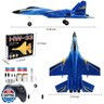 Fremego Su-27 RC Airplane,2.4GHz 2 Channel Remote Control Plane with Gyro Night Lights and 2 Batteries, Easy to Fly for Adults, Beginners and Kids Toy