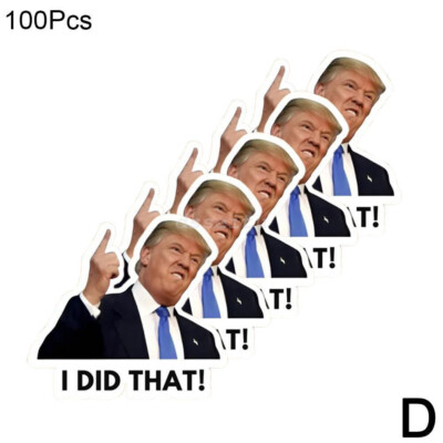 50/100pc Trump Stickers, I Did That, Gas Pump Stickers-2025