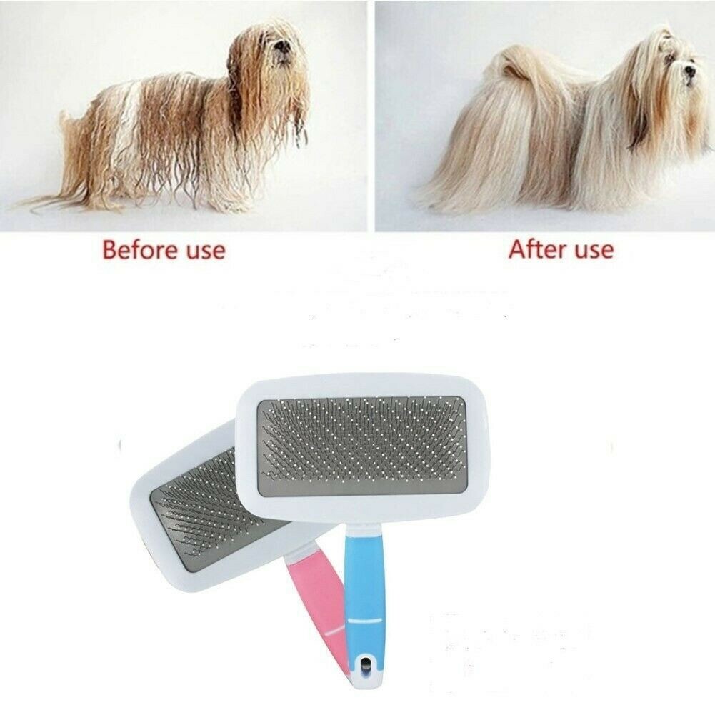 Pet Dog Cat Fur Grooming Rake Trimmer Comb Brush Tools Hair Shedding