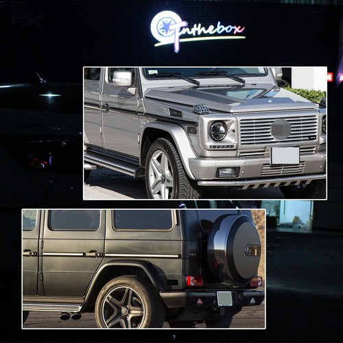 4PC For 02-15 Mercedes Benz G500 G550 Smoke Front Rear Side Marker Light Housing