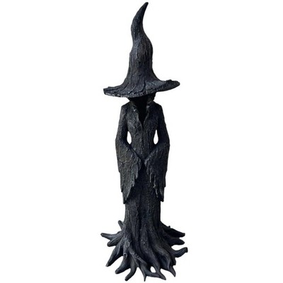 HGSHUO Figuren Hexen Figur Model Halloween Figur PVC Statue Dekoration mit Hut