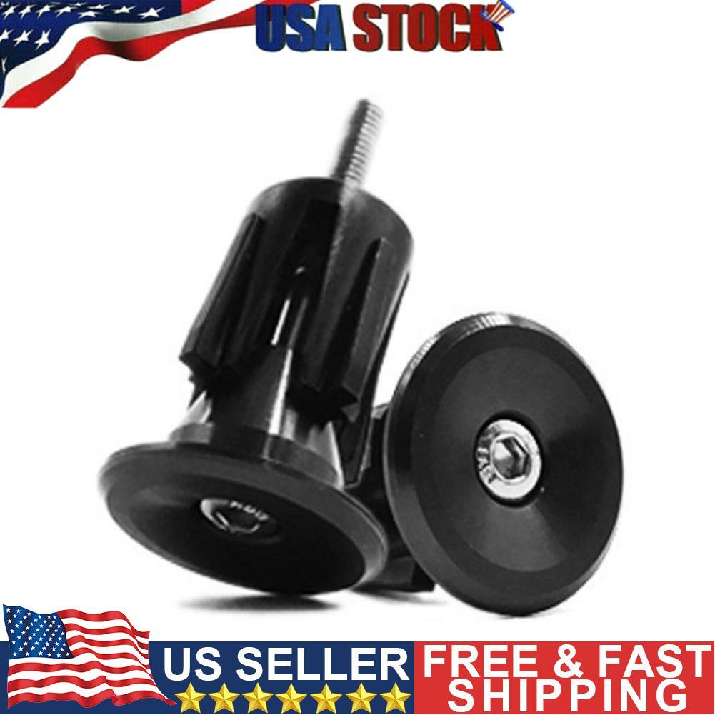 Bar End Plugs For Mountain Road Folding Bike (black)