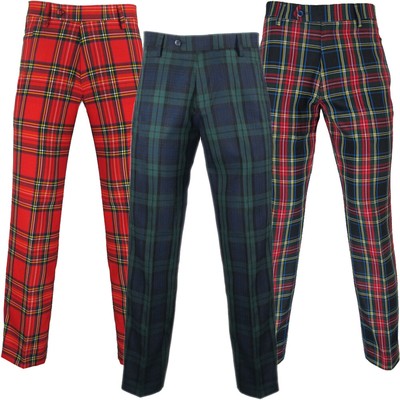 golf tartan trousers