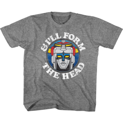 Voltron Cartoon & I'll Form The Head Youth T Shirt 2T-YXL