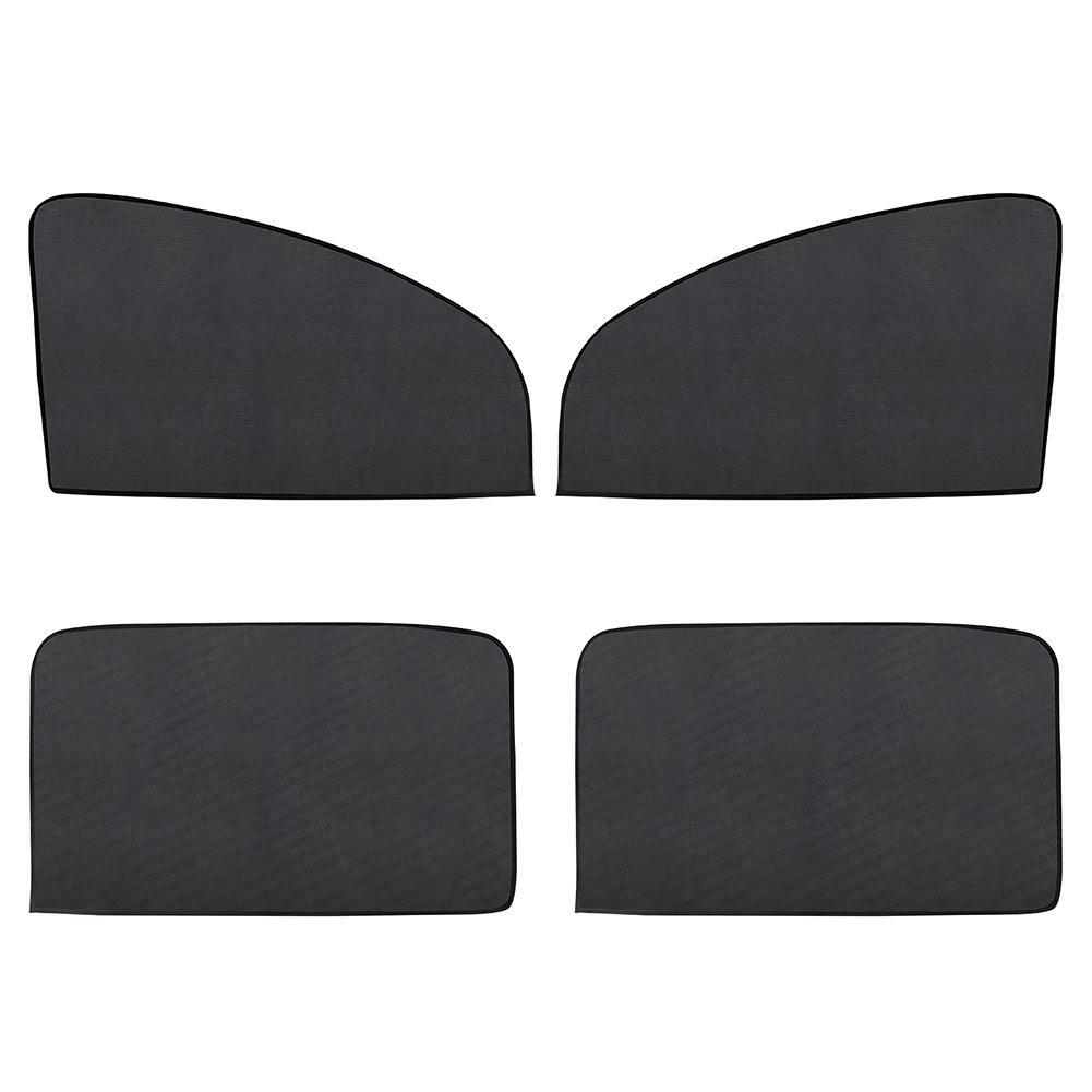 4pcs Magnetic Car Sun Shade Uv Protection Curtain Car Window Side