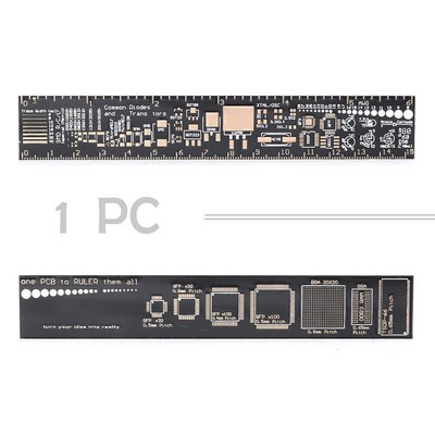 Measuring Tool 15cm 6 Inch Multifunctional PCB Ruler Resistor Capacitor Chip IC