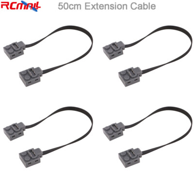 For 8886 MOC Power Function Extension Cable 50cm Building Block Technical Part