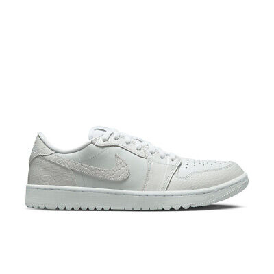 Nike Air Jordan 1 Low G Golf Shoes - White/White-Pure Platinum