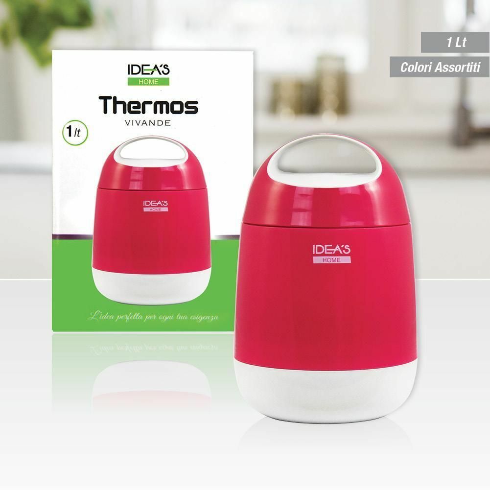 Portavivande 1Lt Thermos Contenitore Termico Termoisolante Cibi Alimenti bal