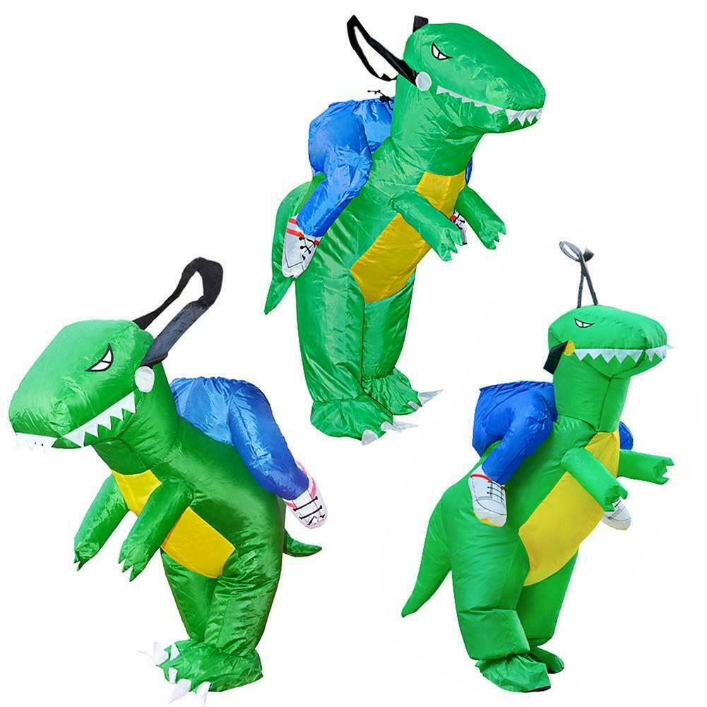 3D Supporto a Cavallo Gonfiabile Dinosauro Costume Halloween Vestito Cosplay sus