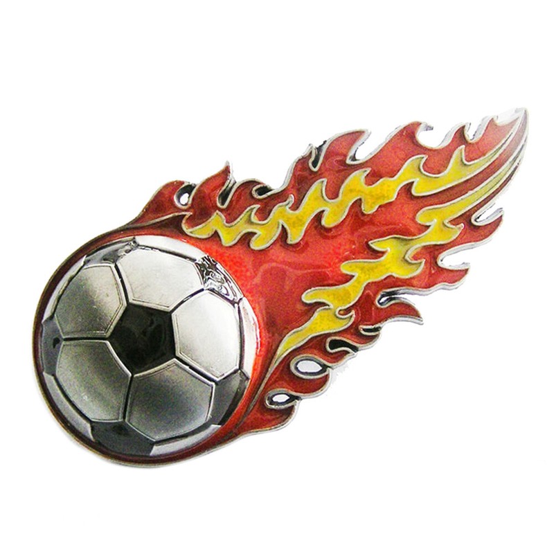 Fire Football Gâ¿Rtelschnalle Soccer Player Fun FuâBallspieler Brennender FuâBall