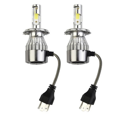 2pcs Car Auto H4 LED 200W Headlights Hi/Lo Beam Lamps Bulbs 6000K Accessories