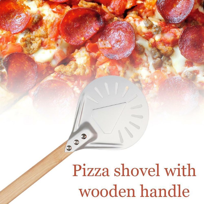 Perforated Pizza Peel, 30cm Pizza Turning Peel, Anodized Aluminum