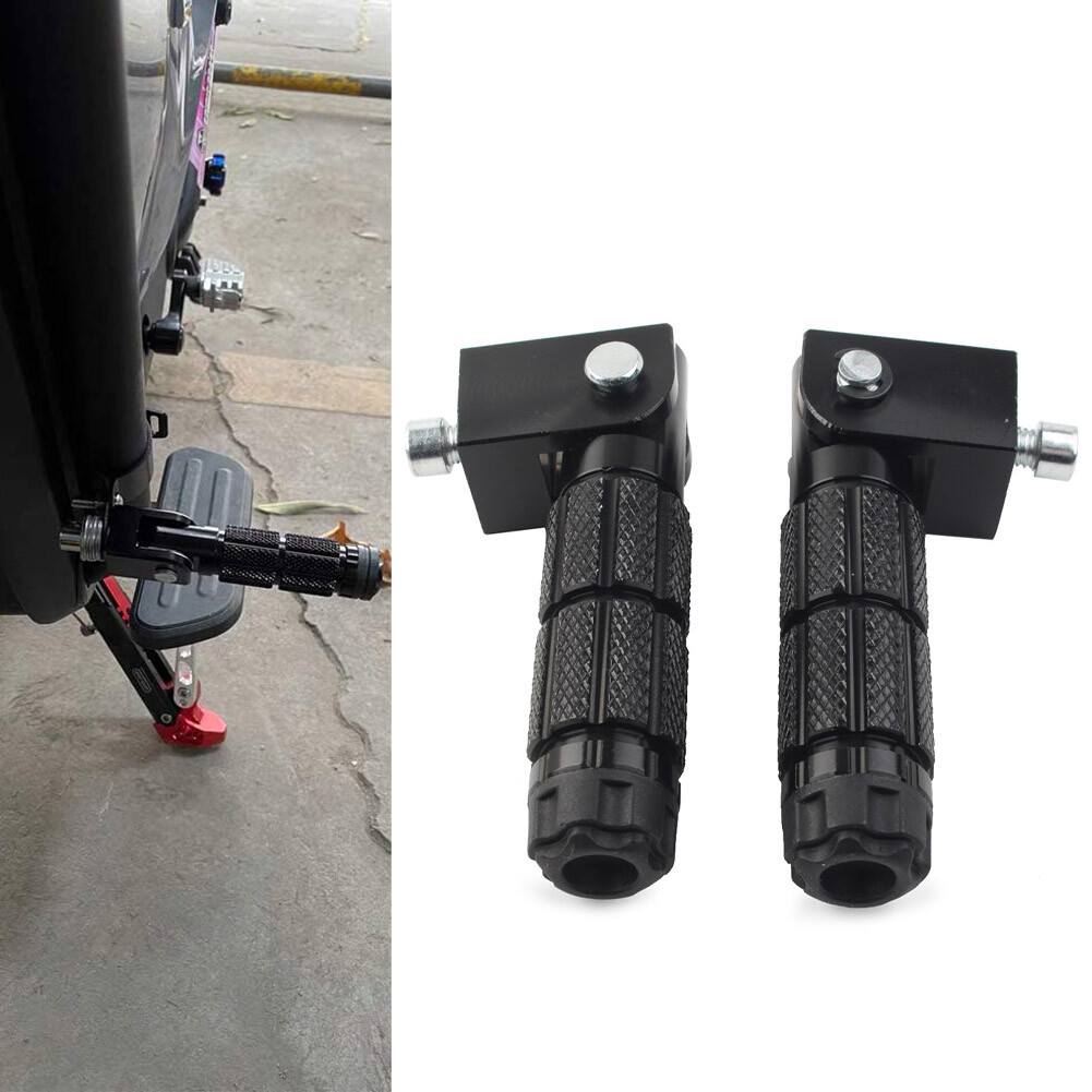 Motorcycle 8mm Footpegs Folding Passenger Foot Pegs for Electric Motor Bicycle