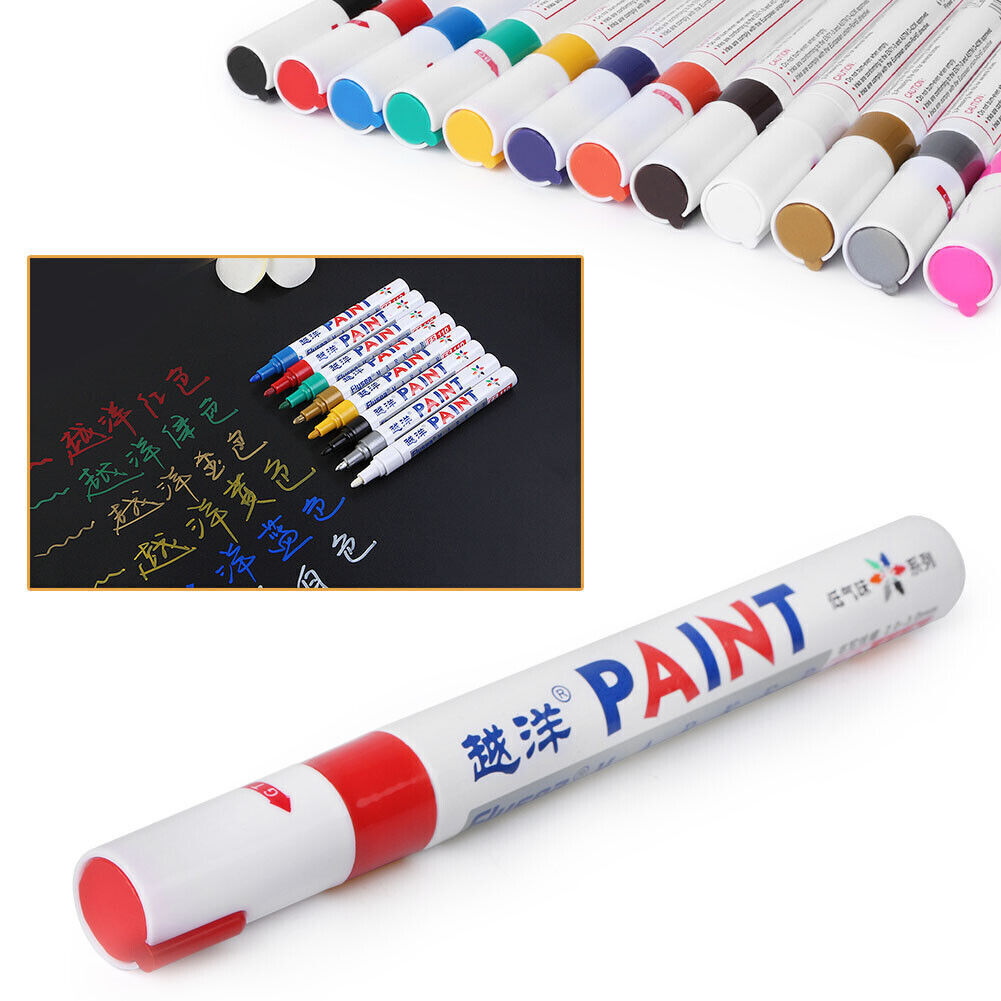 Car Waterproof Paint Marker Pen Permanent Tire Tread Rubber Metal