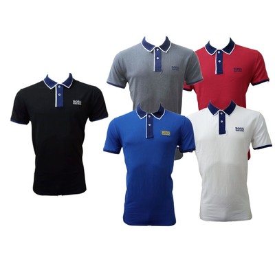 

Мужская футболка-поло Hugo Boss Slim-Fit с коротким рукавом Designer Logo Paddy Pro Tee