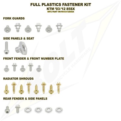 Bolt Full Plastics Fastener Kit