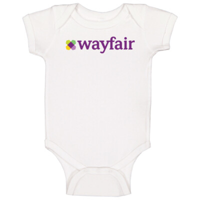 Wayfair Nasdaq Company Logo Employee Fan Baby One Piece