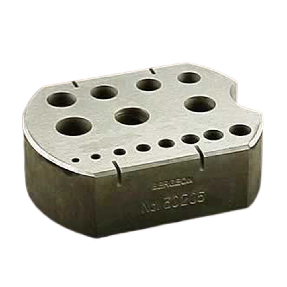 Bergeon 30205 Riveting Stakes in Hardened Steel 15 holes ∅ 2.00 - 8.60 mm