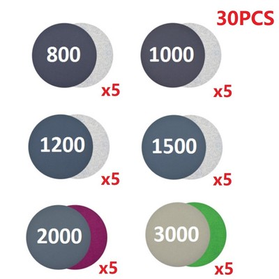 7-Zoll-Nass- Und Trockenschleifscheiben 180 Mm Klettpapier Mit Körnung Set