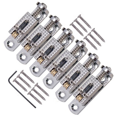 Durable Single Roller Metal Bridge For 3-8 String Guitar Cigar Box Banjo