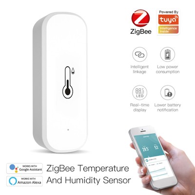 CoRui Tuya WiFi/ZigBee Smart Temperature & Humidity Sensor Door Magnetic Sensor